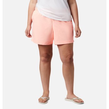 Dámské Kraťasy Columbia PFG Backcast Water Plus Size Růžové ZEUTKS693